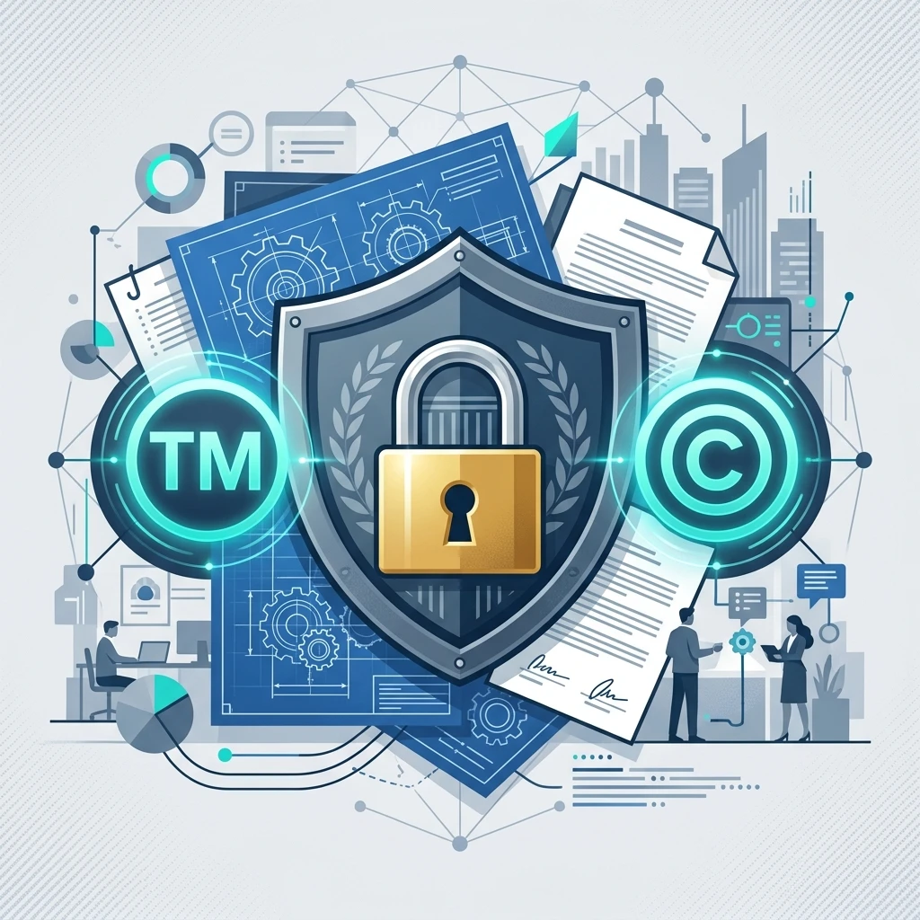 Trademark Protection Graphic Illustration